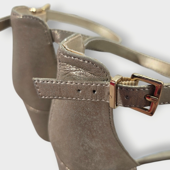 Reaction Kenneth Cole Women Mix X-Band Ankle Strap Sandal Size US 8.5M *Read - Picture 12 of 16